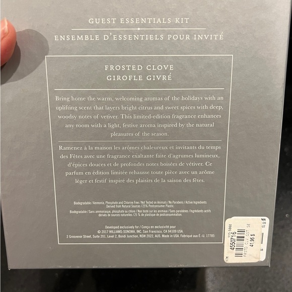 William Sonoma frosted clove soap/candle set - Picture 2 of 2